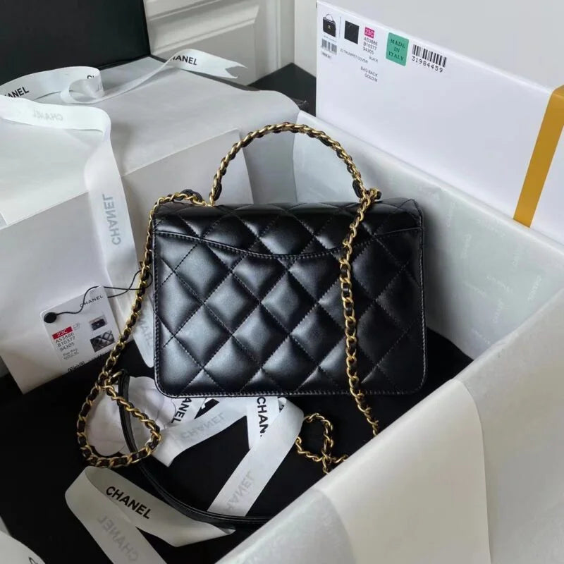 Mini Flap Bag With Top Handle N478