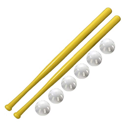 2 Pack 32" Bats and 6 Baseballs Official Size G7625
