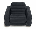 Inflatable Pull-Out Chair & Mattress Sleeper Black Twin Q7699