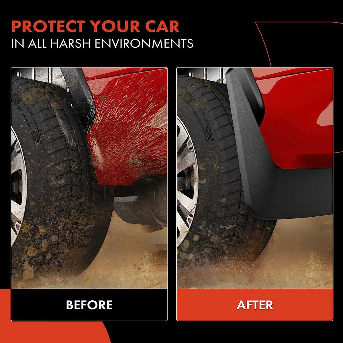 Mud Flaps Splash Guard 4-PC Set S266863