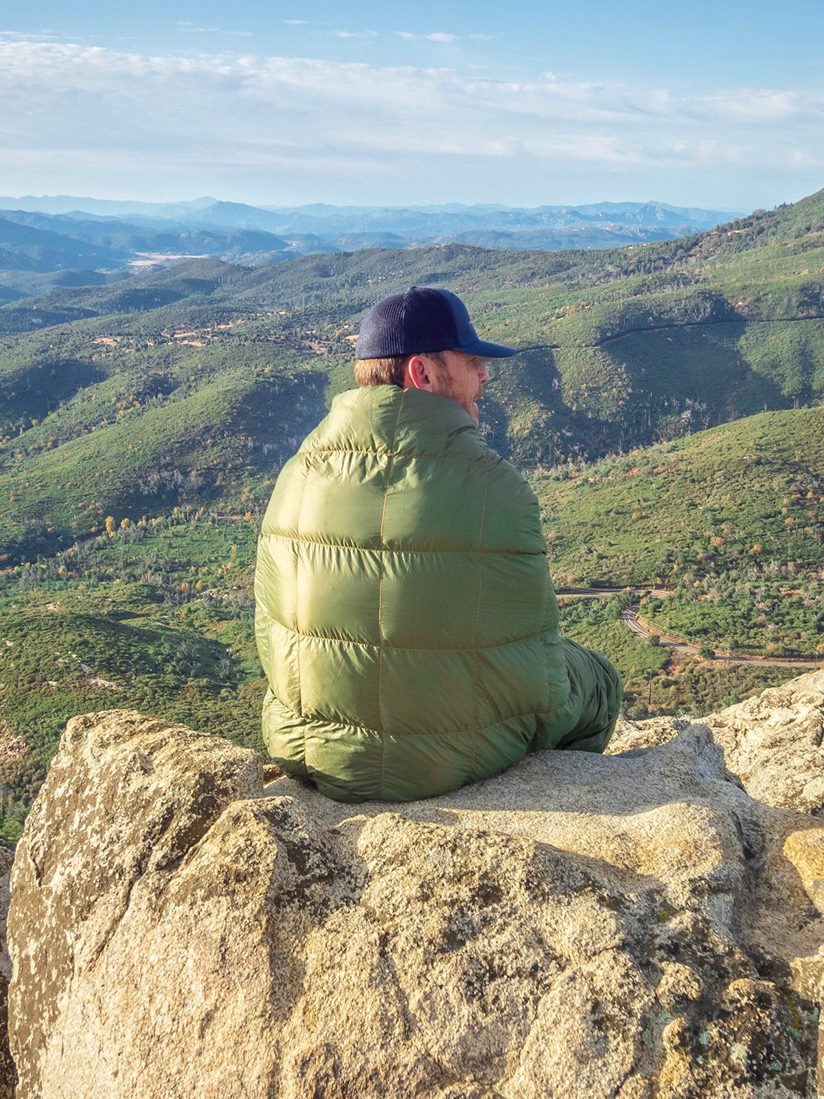 Puffy Packable Water-Resistant Camping Blanket (Olive) Q707013