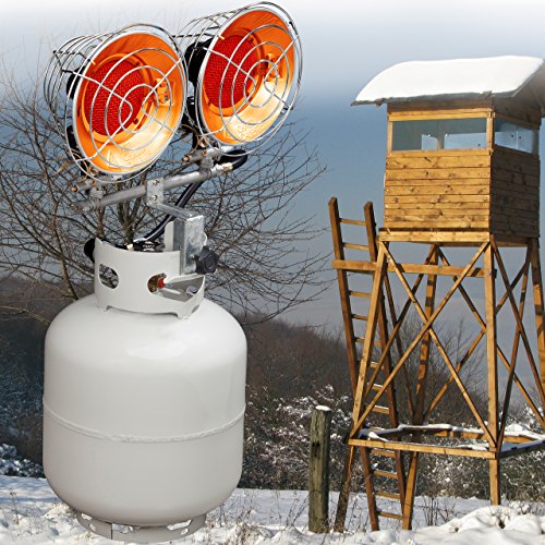 Silver 15,000 BTU Propane Gas Tank Top Heater I2048