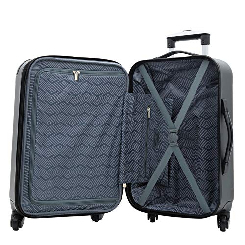 Hardside Expandable Spinner Luggage, Teal, 20" Carry-On P541