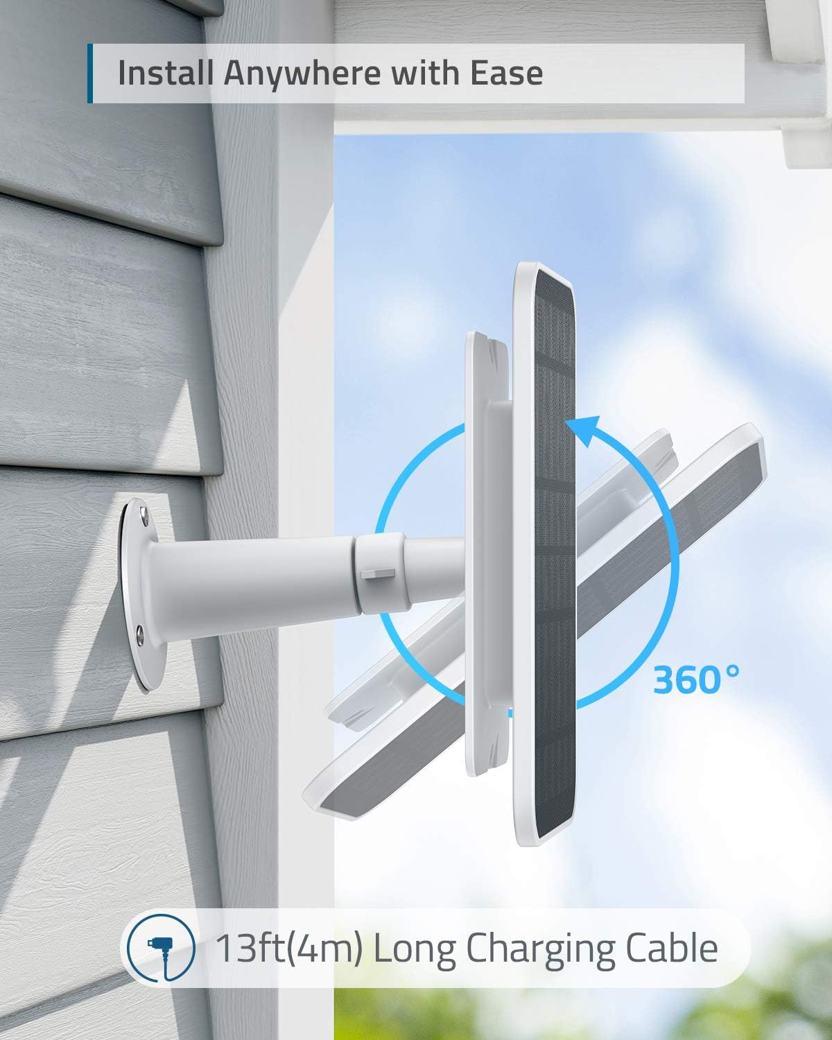 2K Outdoor Security Camera with Solar Panel K340