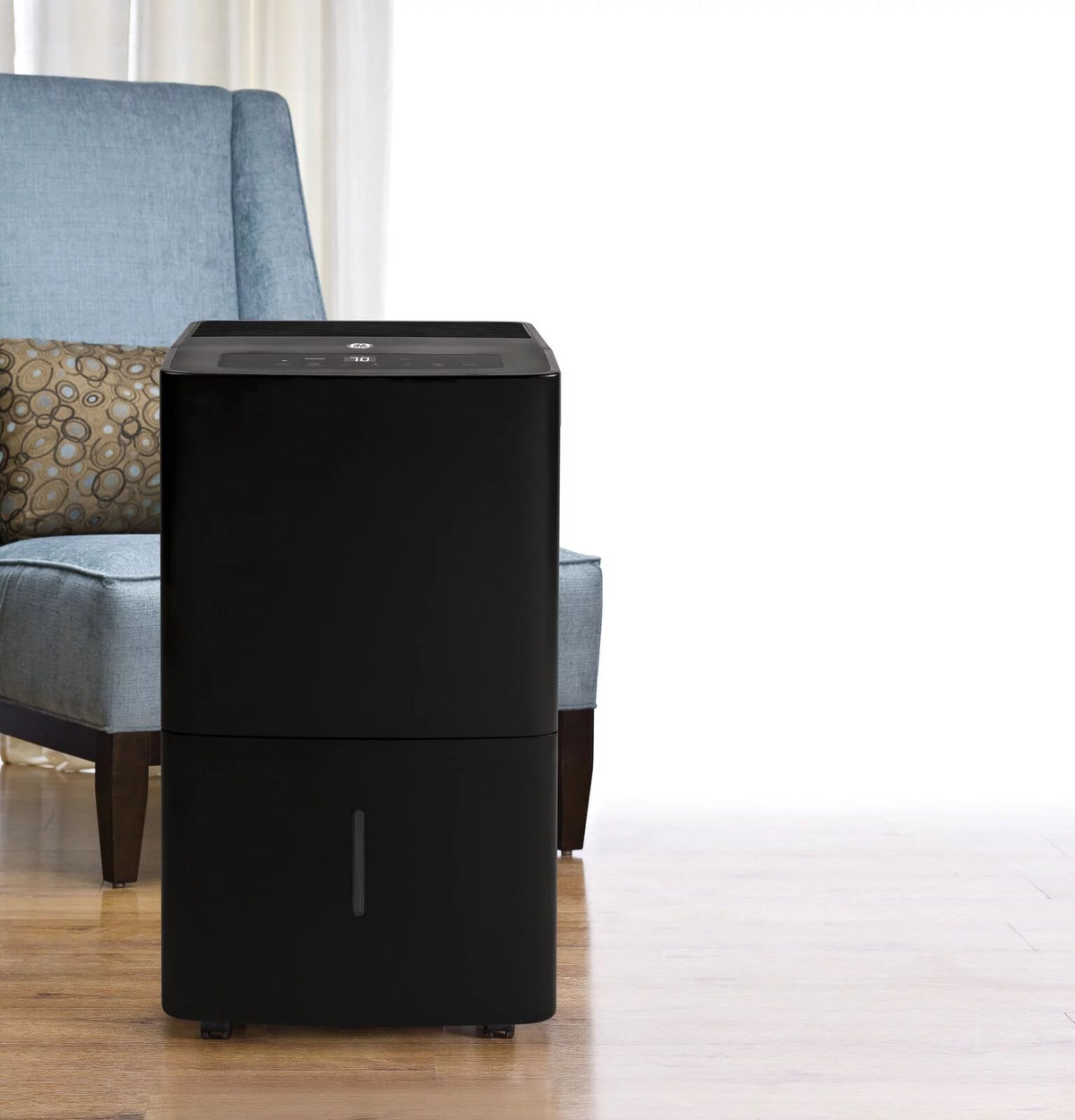45-Pint Portable Dehumidifier with Drain, Black O625174