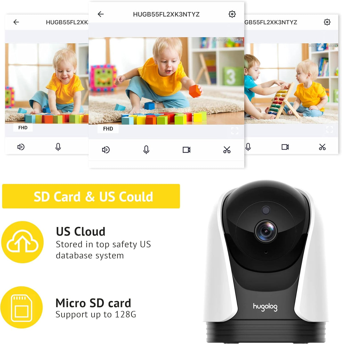 2K Indoor Wi-Fi Security Camera with Motion Detection K8148