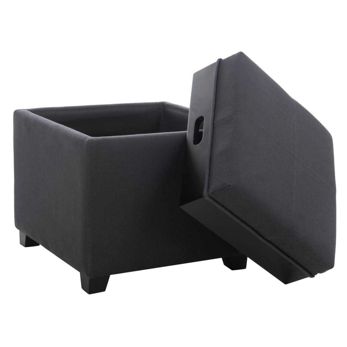 Charcoal Single Tray Ottoman N41138