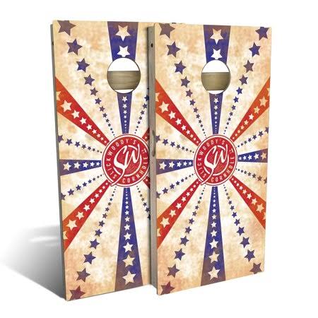 American Flag Stars and Stripes Cornhole Board Set R828