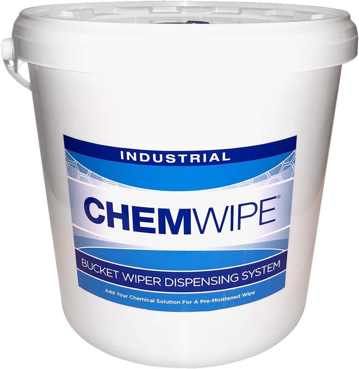 Industrial Pull Wipes with No-Splash Bucket, Perforated & Heavy Duty, 9" x 12" x 275 Sheets, 3 Rolls, 1 Bucket, Pack of 2 P228