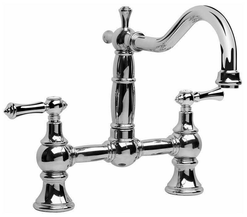 Polished Chrome Bridge Kitchen Faucet R766314