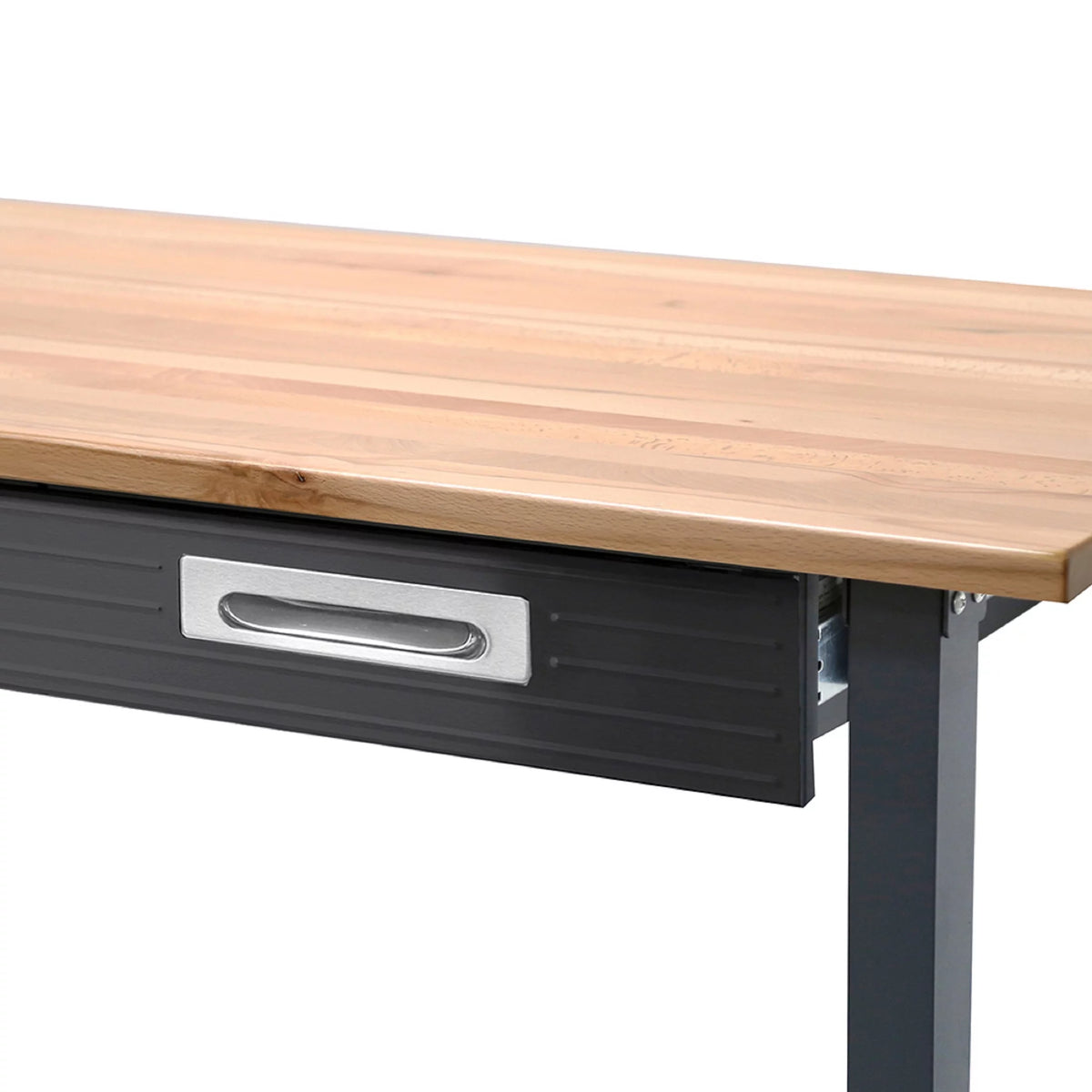 Heavy-Duty Wood Top Workbench with Drawer on Wheels A1066