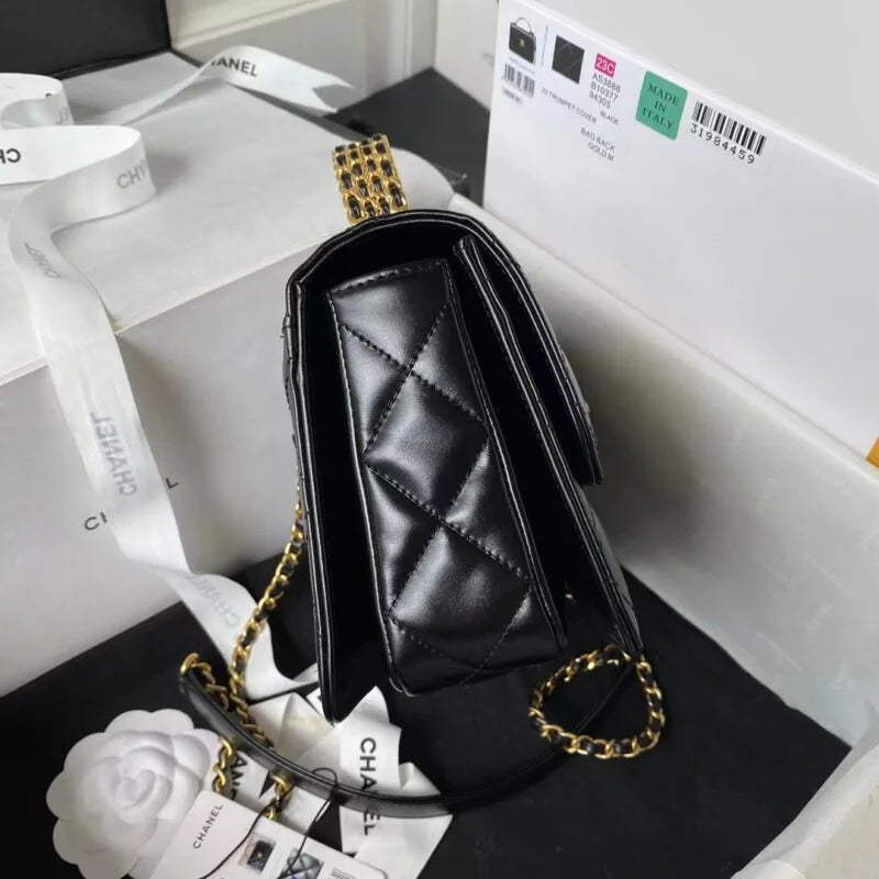 Mini Flap Bag With Top Handle N478