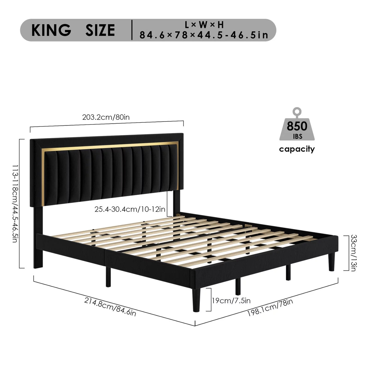 Queen Velvet Tufted Upholstered Platform Bed Frame Q2832