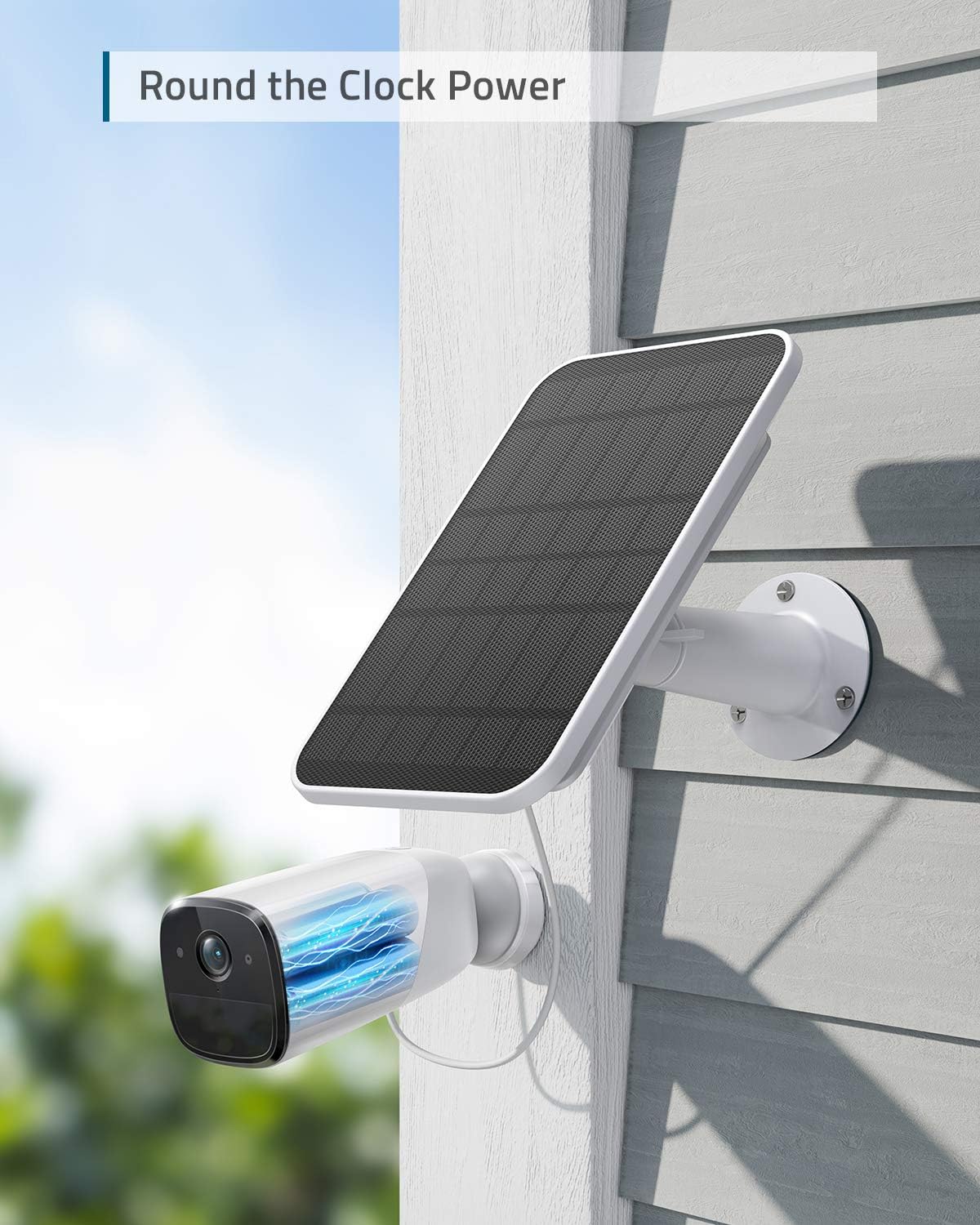 2K Outdoor Security Camera with Solar Panel K340
