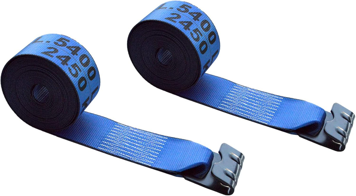 Blue Pack of 4 Heavy Duty Tie Down Straps Z631767