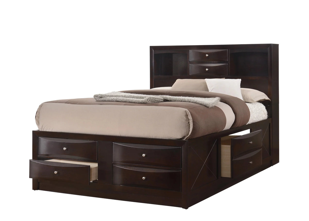 Queen Size Wooden Captains Bed with Storage Drawers Z7250