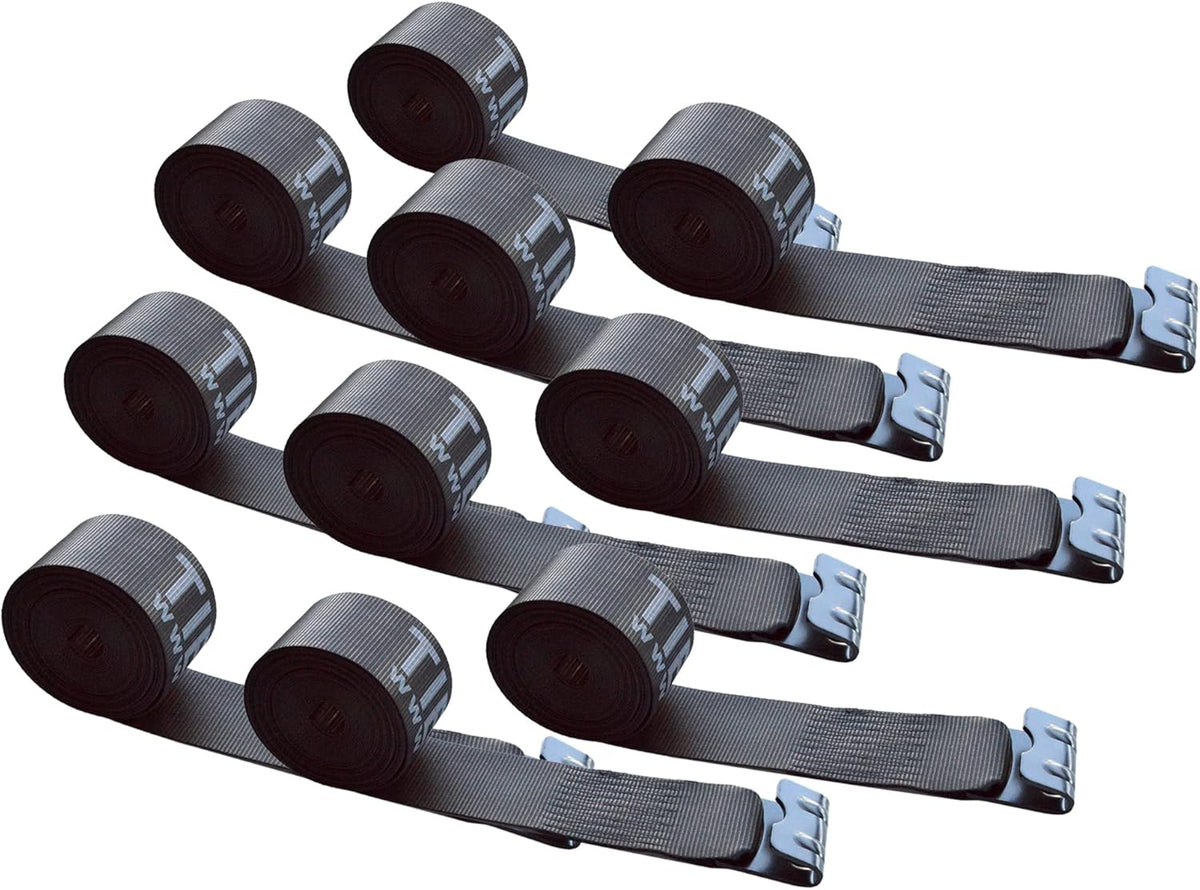 Blue Pack of 4 Heavy Duty Tie Down Straps Z631767