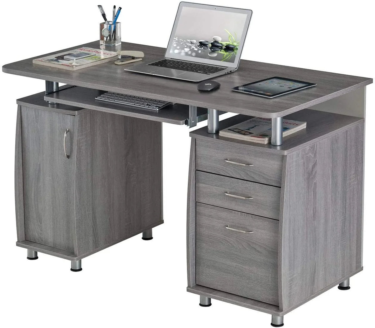 Gray Small Computer Desk K2752