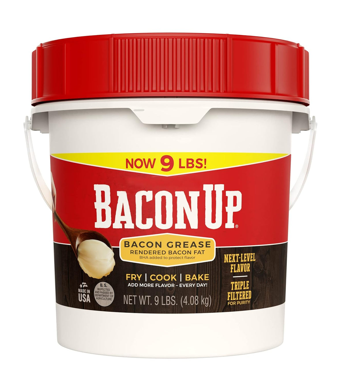 9lb Pail of Bacon Grease for Cooking I849901