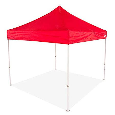 10x10 Pop Up Canopy Tent with Wheeled Roller Bag, White X794