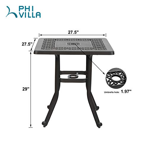 Cast Aluminum Rectangular Patio Dining Table, 64" x 37" E8009