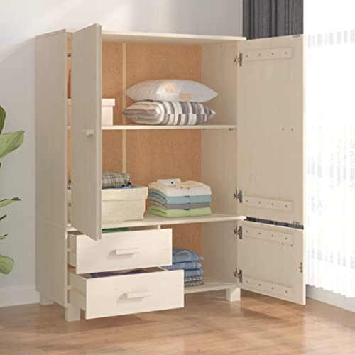 Solid Wood Pine Wardrobe U6471