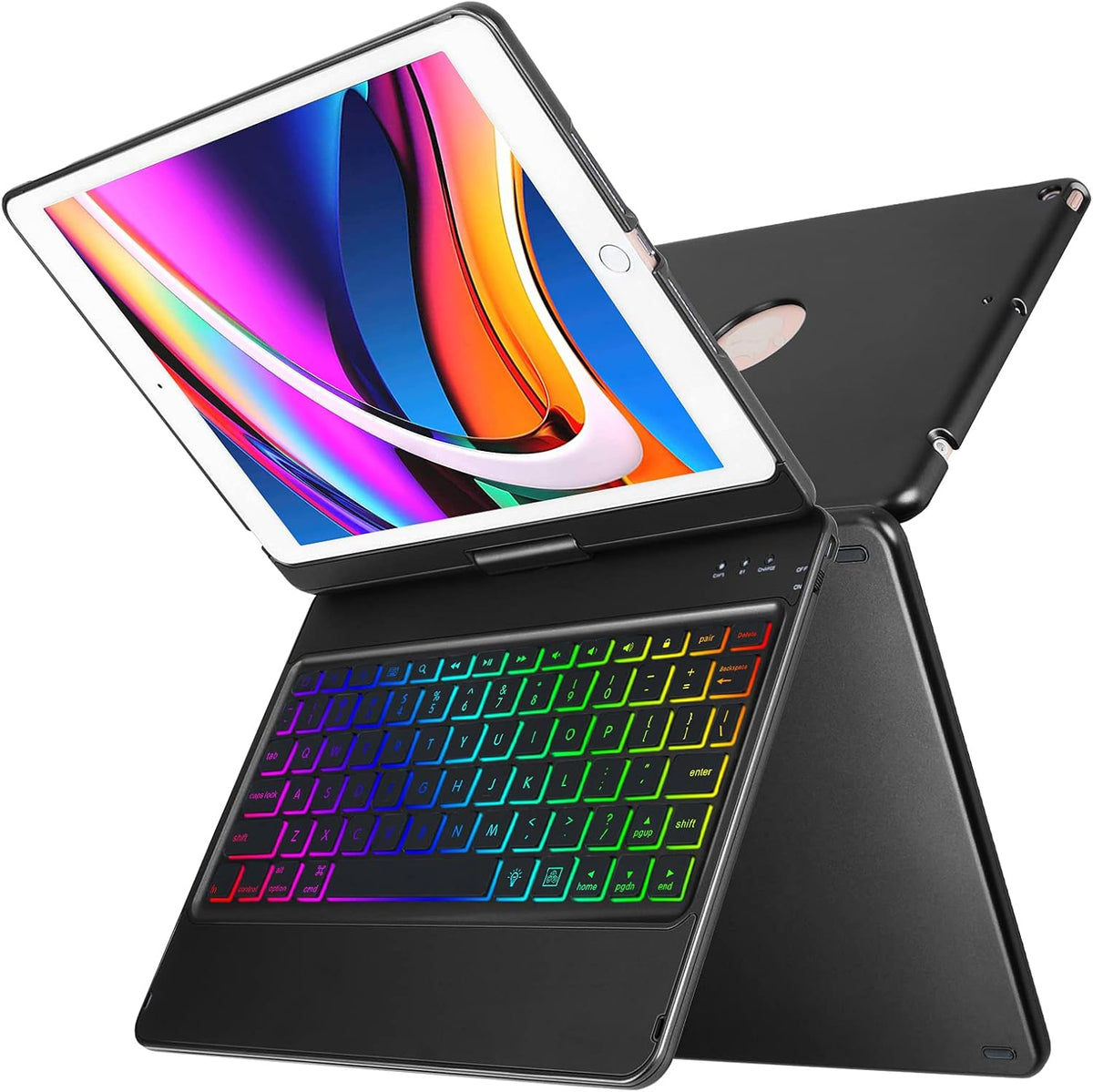 iPad Keyboard Case for iPad 10.2 9th/8th/7th Gen with Pencil Holder A76515
