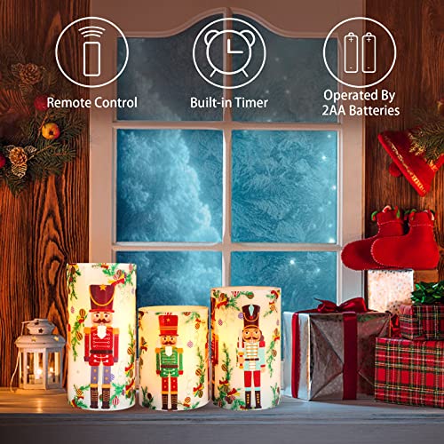 Flameless LED Pillar Candles with Timer & Remote R694383