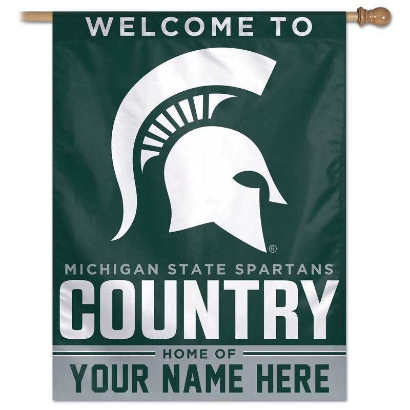 Michigan State Spartans 27 x 37 1-Sided Vertical Banner P383