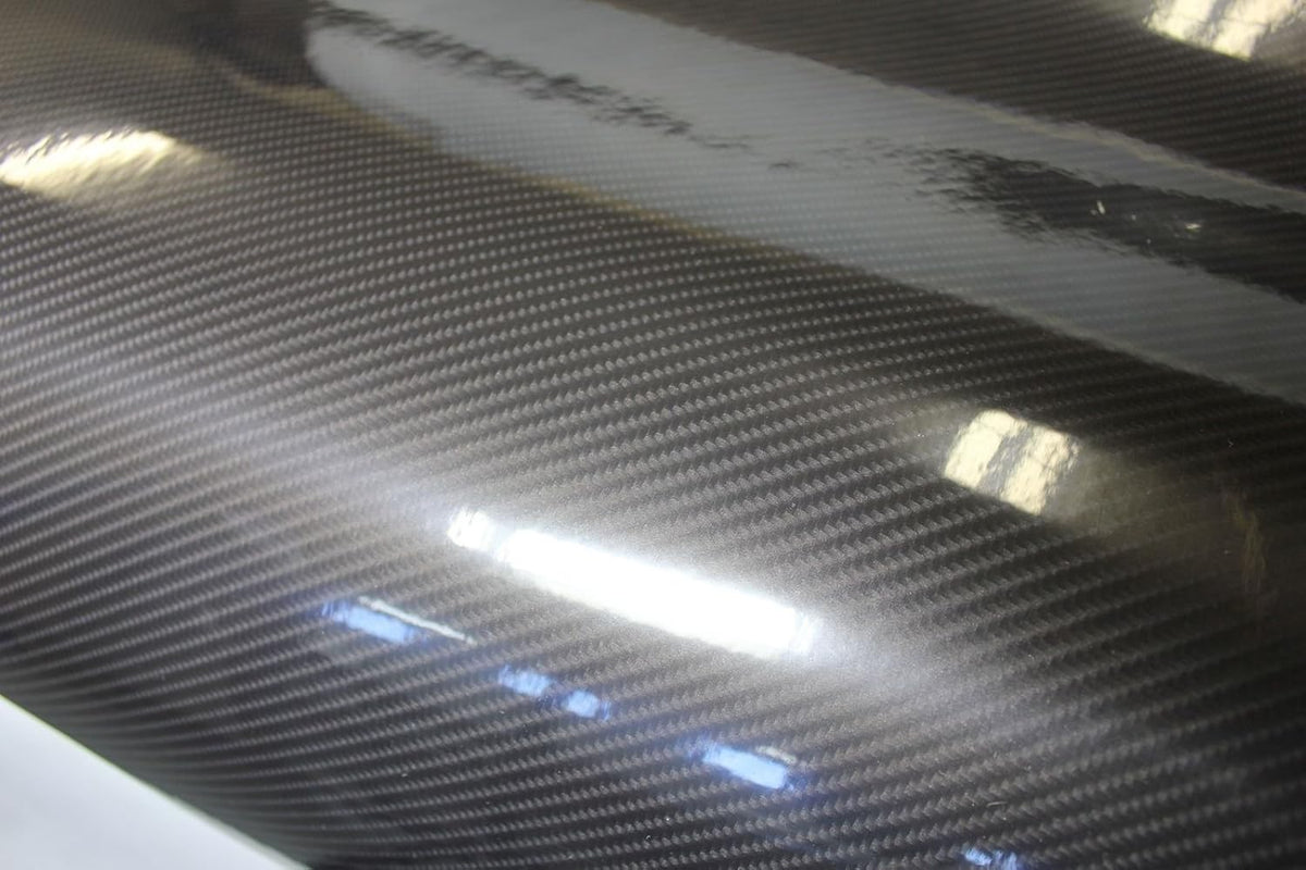 High Gloss Black Carbon Fiber Cast Vinyl Wrap (5ft x 5ft) J473976