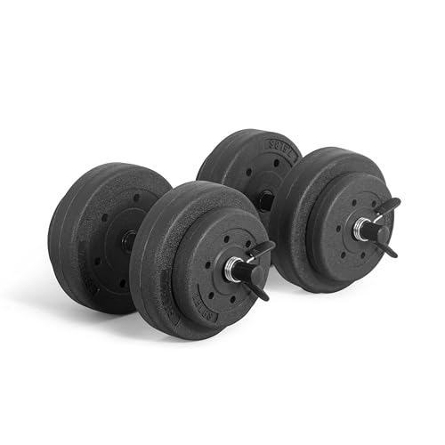 40-Pound Adjustable Cement Dumbbell Set L877392