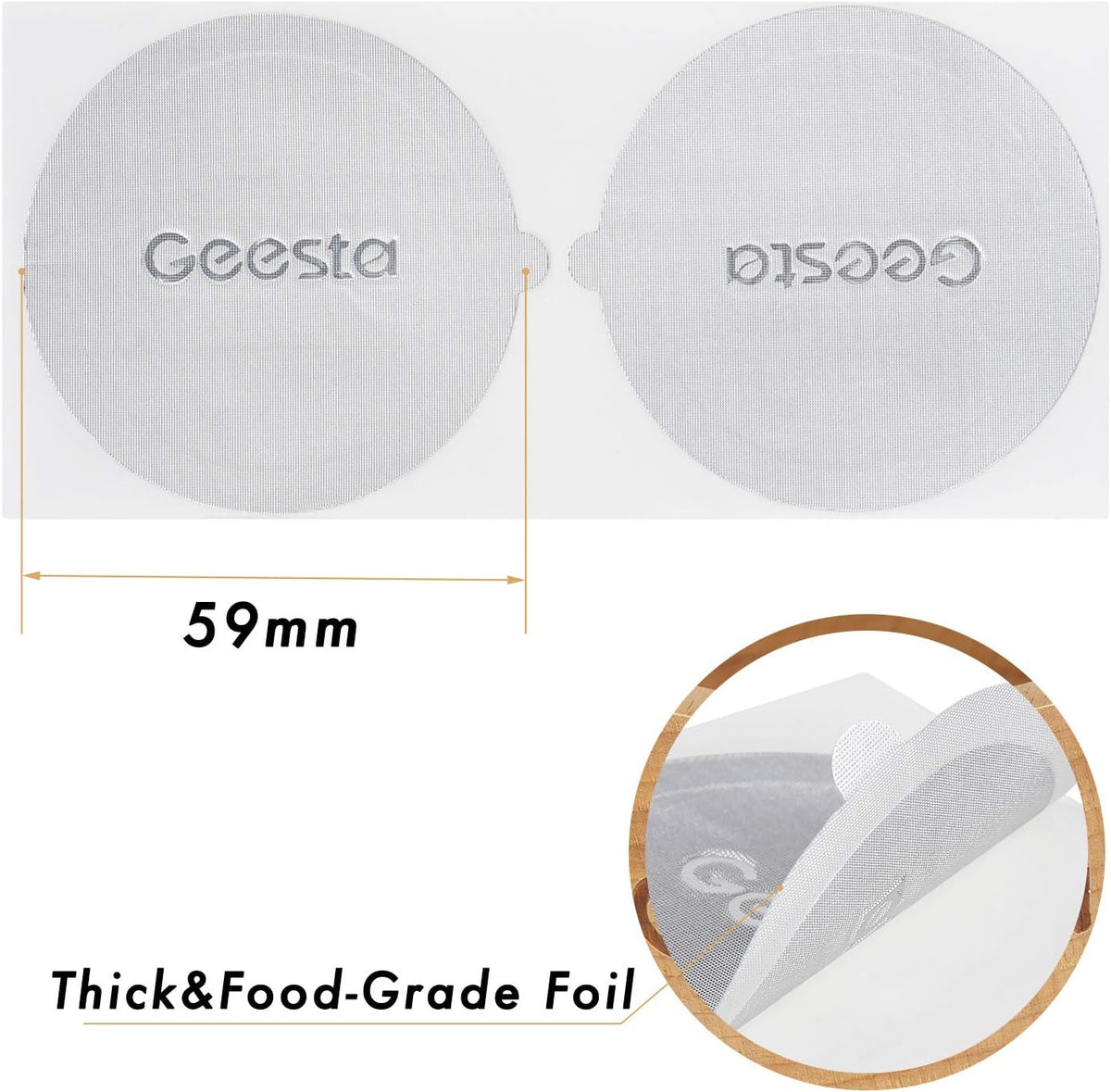 Reusable Aluminum Foil Seals Kit for Nespresso Vertuoline Capsules B3809