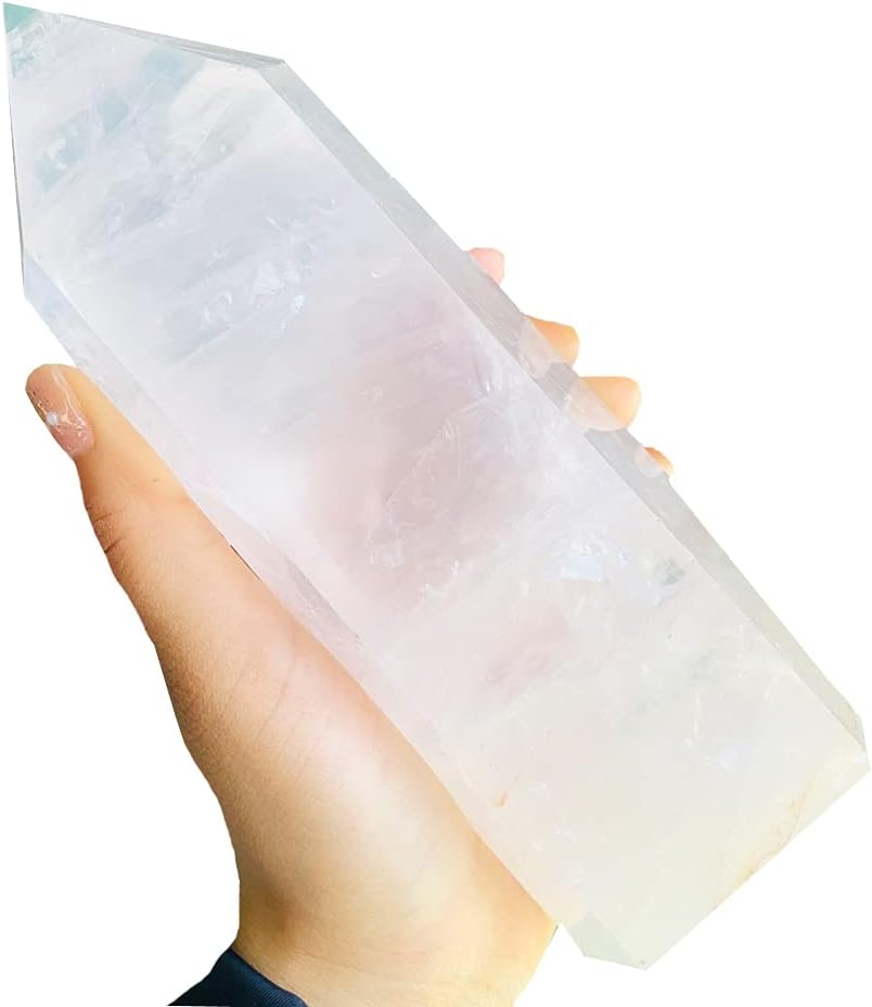 Natural Clear Quartz Tower Crystal Point Pack of 2 F2539