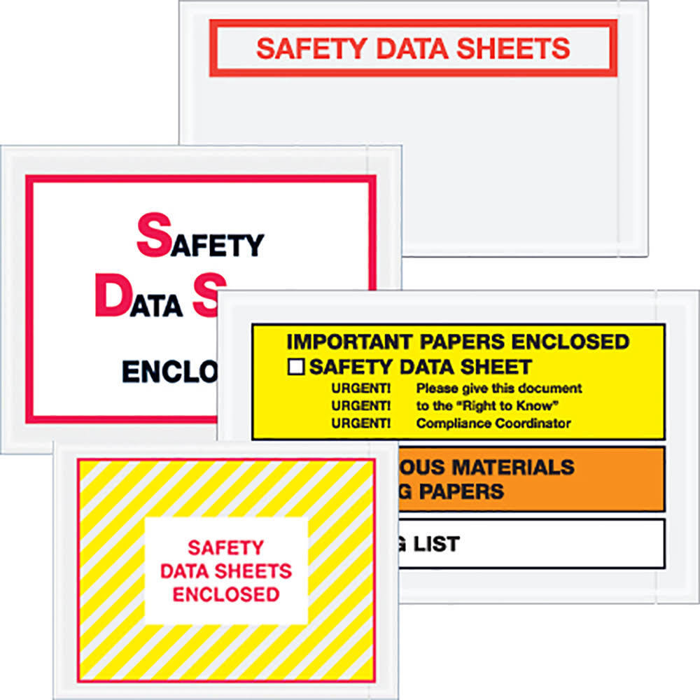 Clear Printed Transportation Envelopes 1000/Ca Z2215