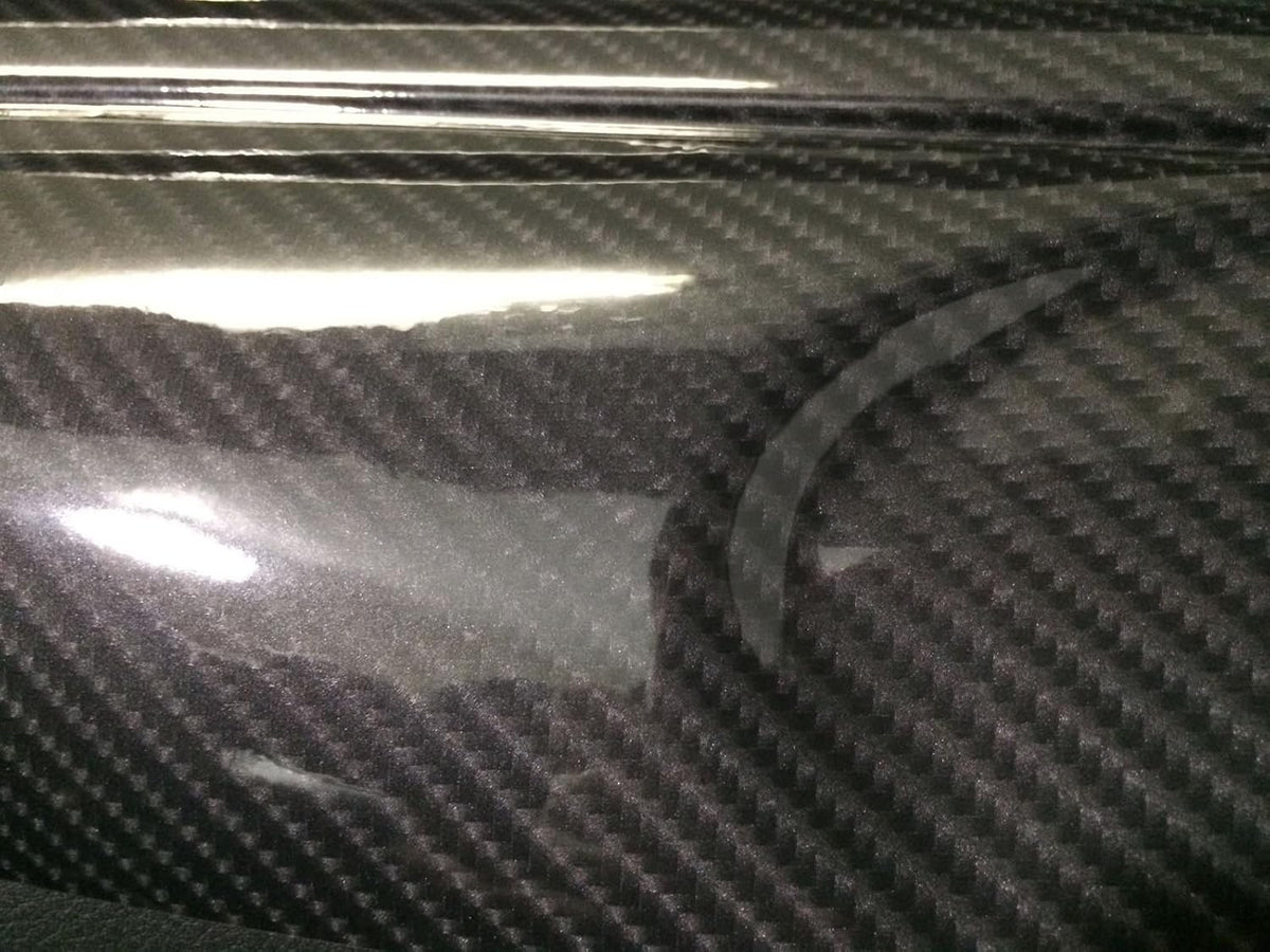 High Gloss Black Carbon Fiber Cast Vinyl Wrap (5ft x 5ft) J473976