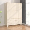 Solid Wood Pine Wardrobe U6471