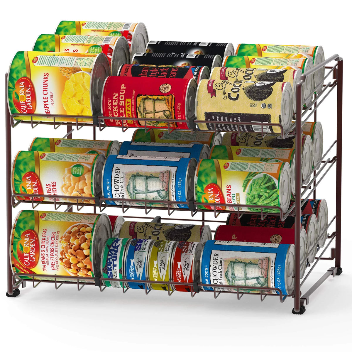 Bronze Stackable Can Rack Organizer Q9681