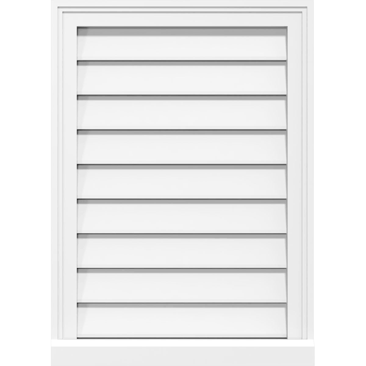 PVC Vertical Surface Mount Gable Vent V624005