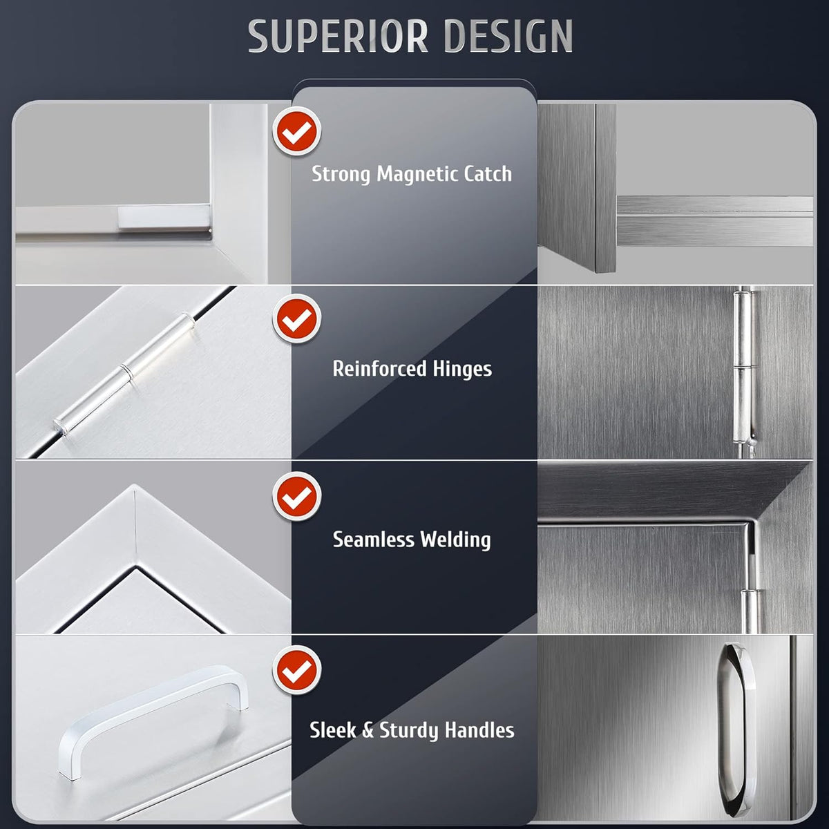 Weatherproof 304 Stainless Steel Single Access Doors S952
