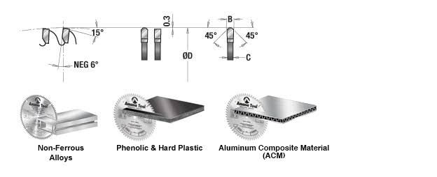 14 inch Carbide Tipped Aluminum and Non-Ferrous Metals Saw Blade C34403