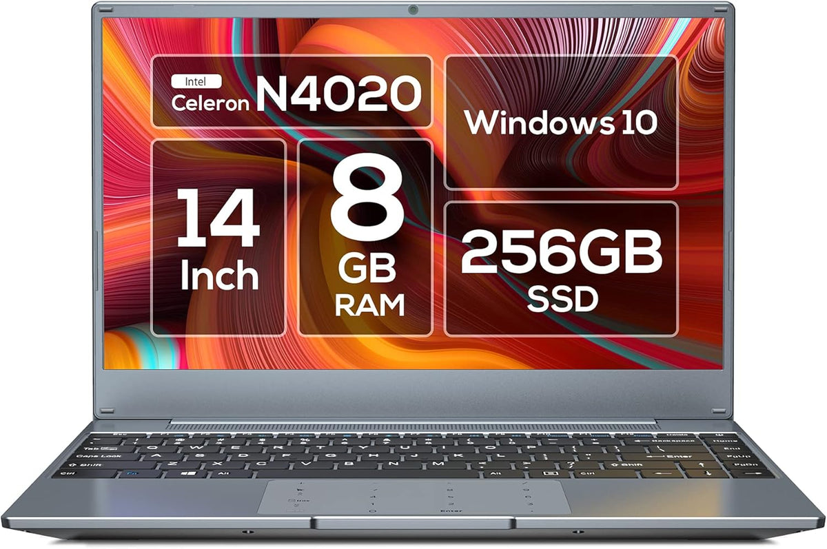 14” Windows 10 Laptop Computer, 8GB RAM 256GB SSD, Silver Gray Z3865