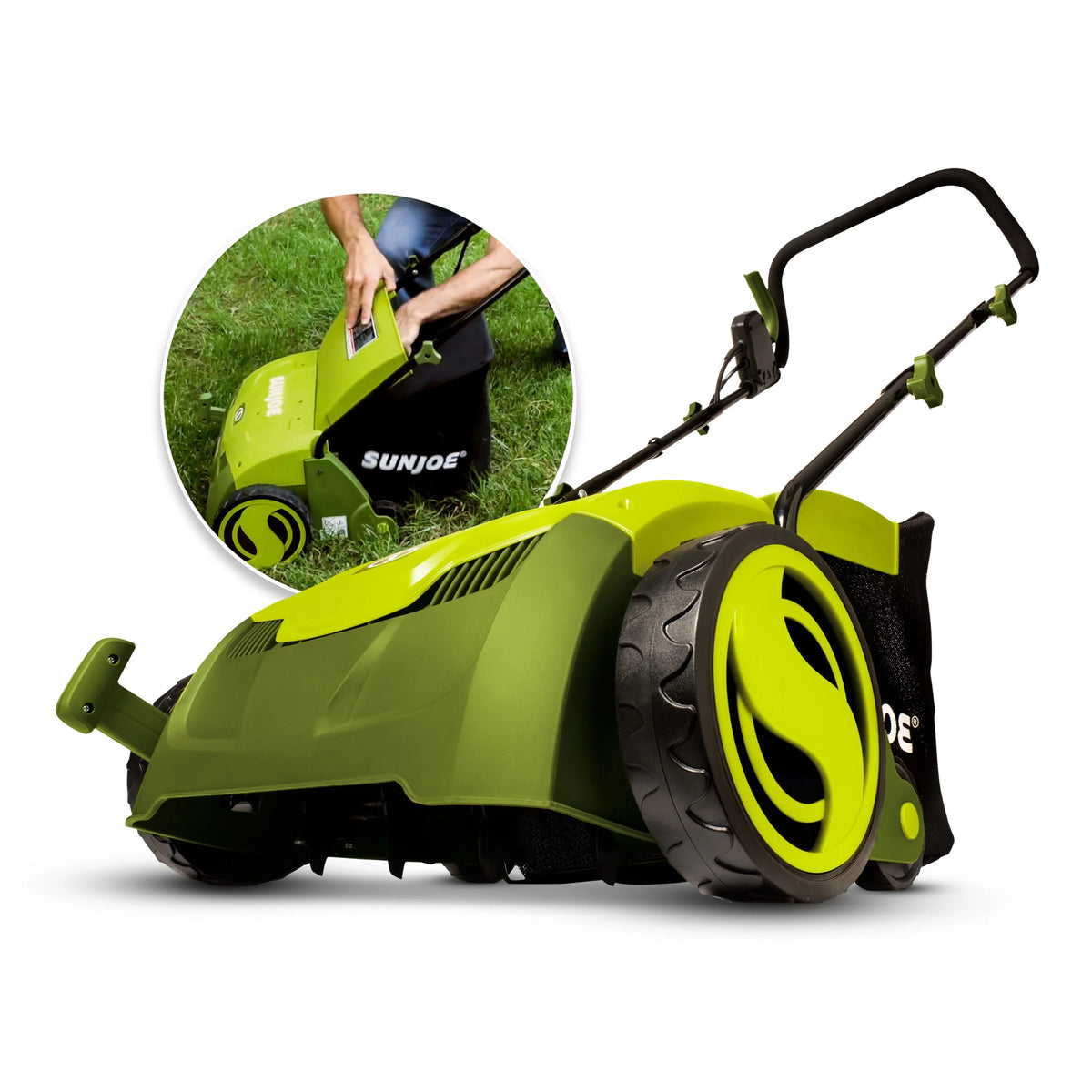 Electric 12.6-inch Lawn Dethatcher + Scarifier with Collection Bag Z4392