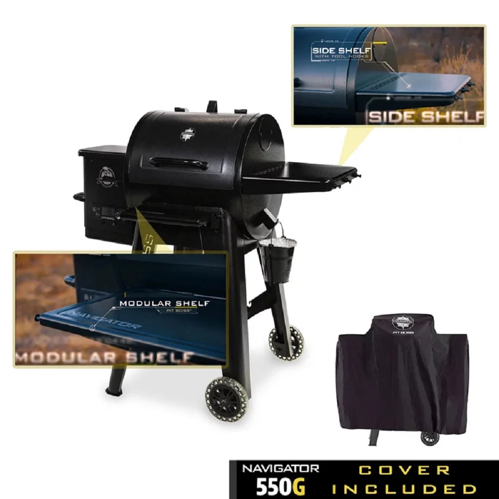 Black & Gray Pellet Grill H3478