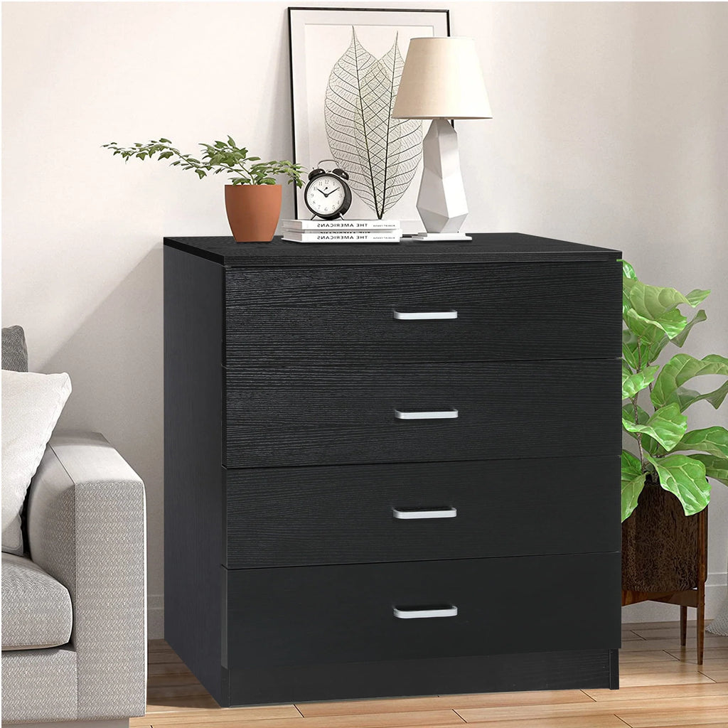 Black 4 Drawer Dresser C476