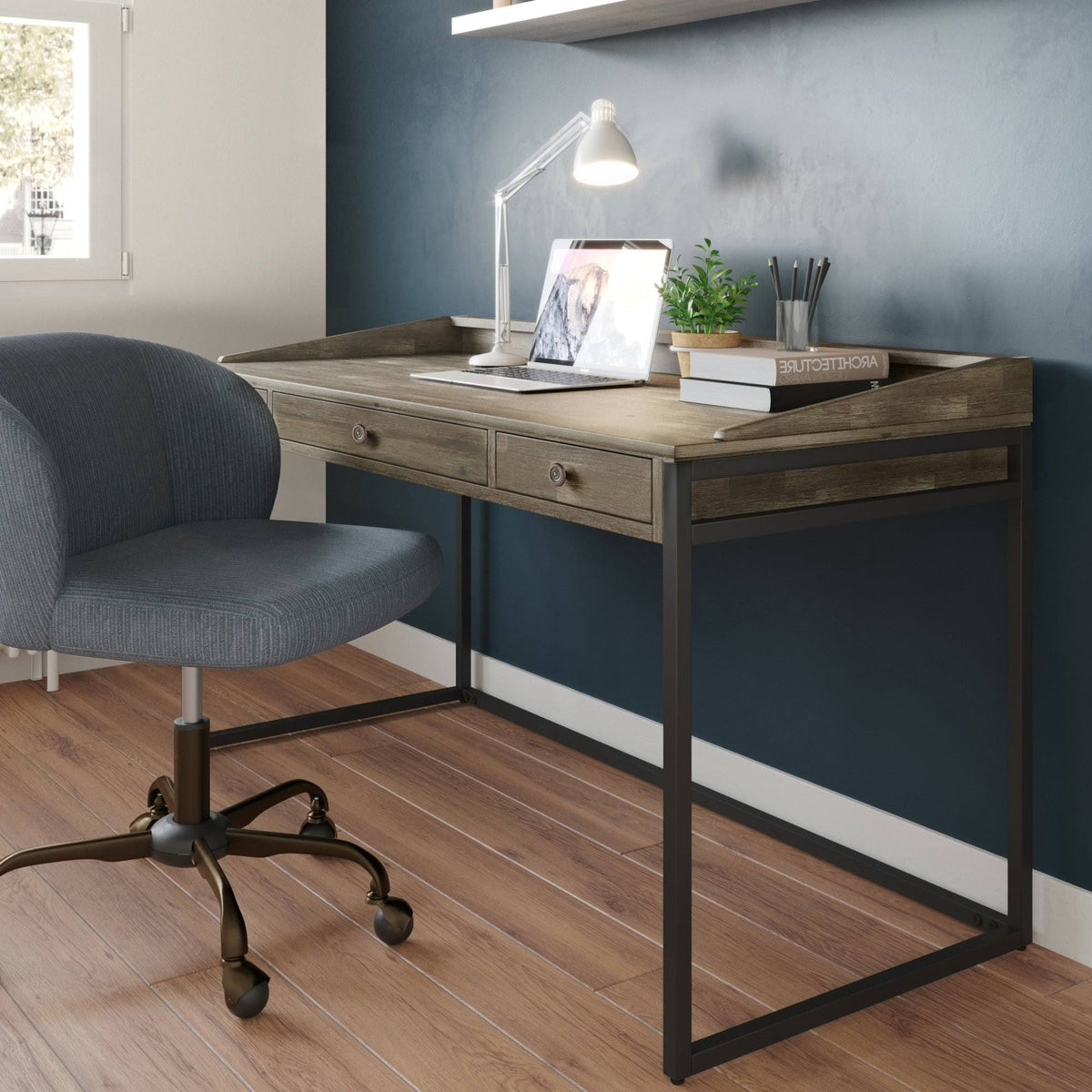 Solid Acacia Wood Writing Office Desk L935