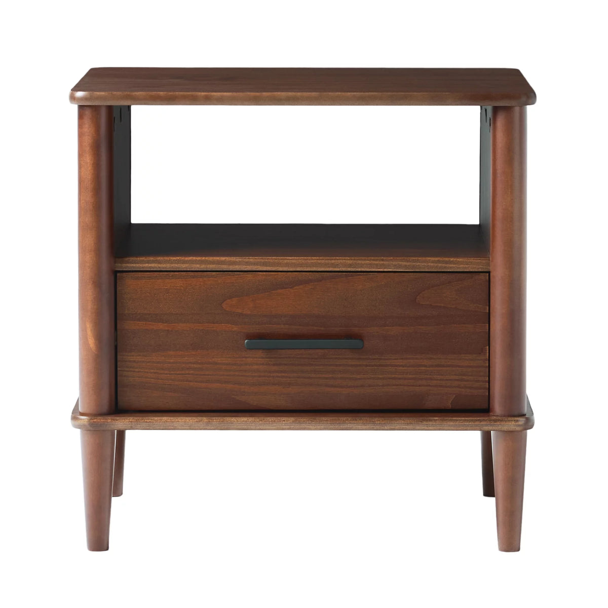 Walnut 1-Drawer Nightstand U361
