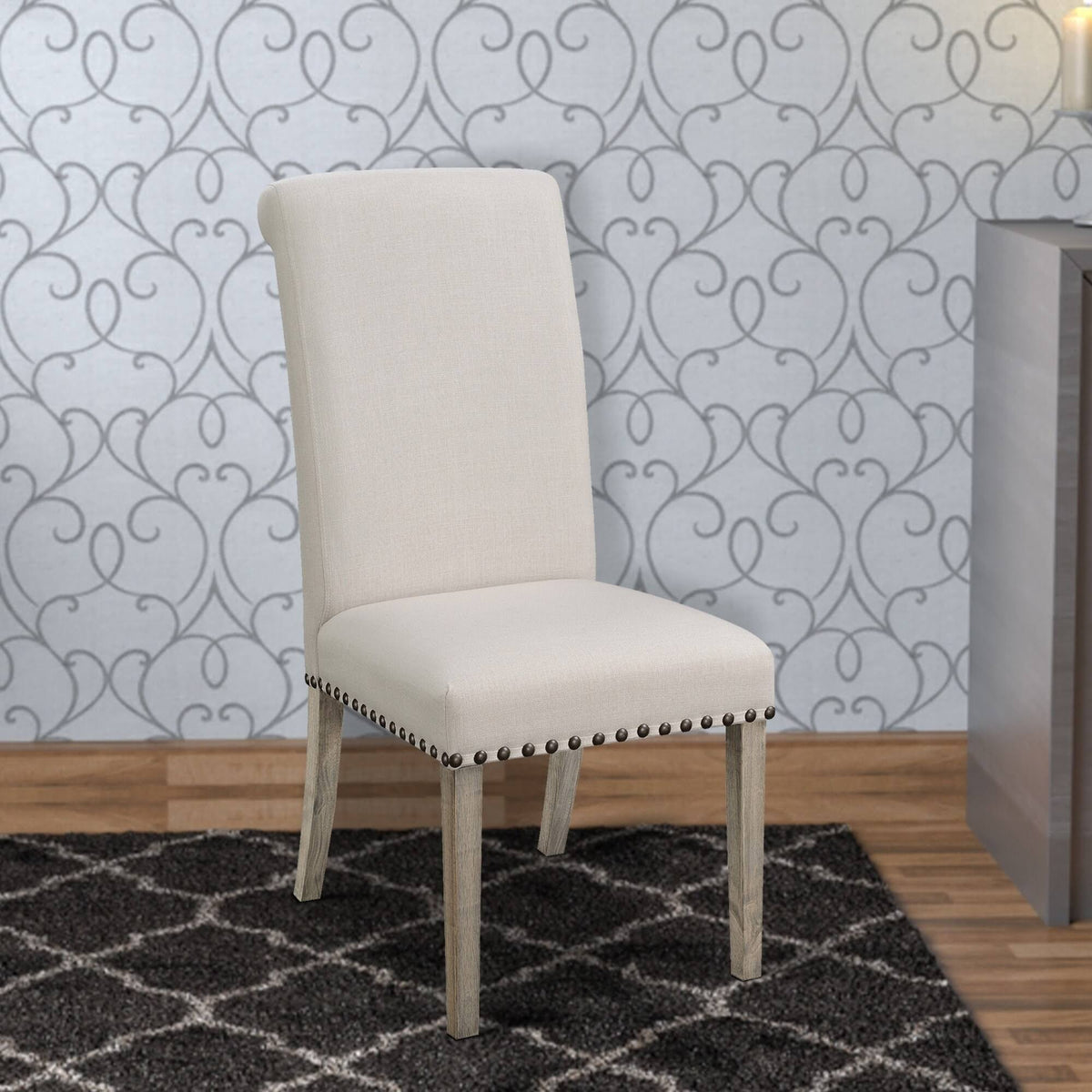 Rolled Back Parsons Chair - Set of 2 P20050