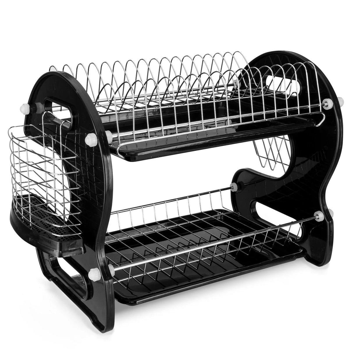 2-Tier Black Dish Drainer A248