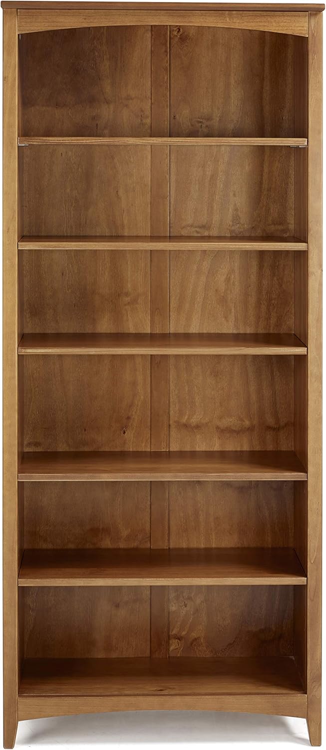 White Solid Wood 3 Shelf Bookcase with Adjustable Shelving W6912