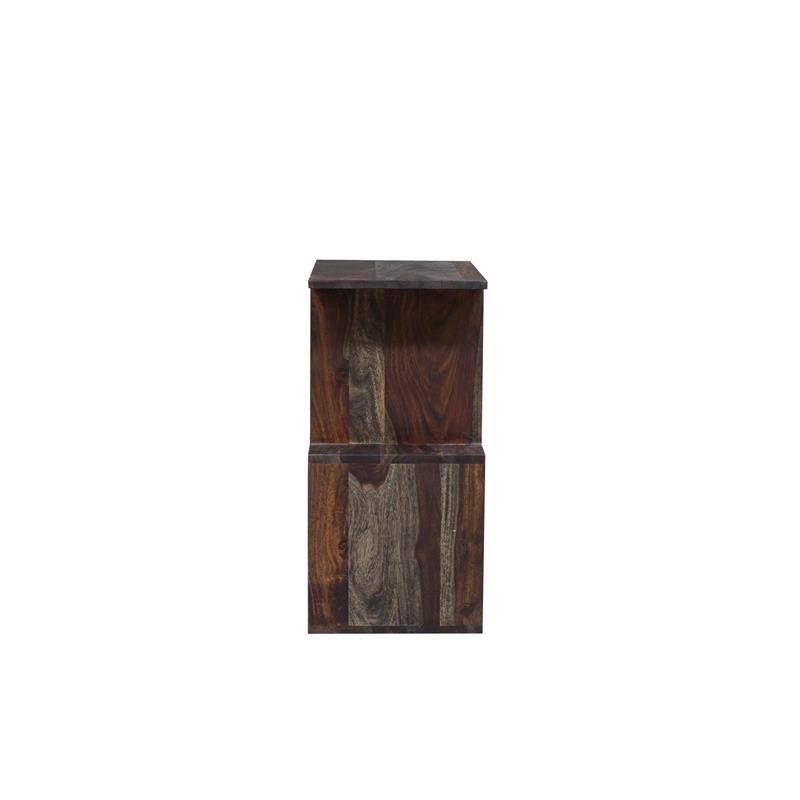 Gray Solid Sheesham Wood Bookcase V9901